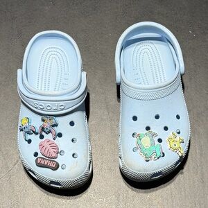 Girls Size 4 Crocs “Stitch” with Shoe Charms